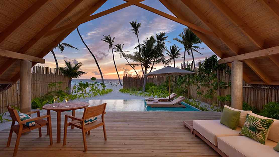  Pool Beach Villa Sunset